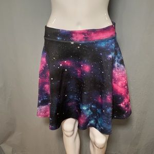 Galaxy Skater Skirt with Pockets - Hot Topic
